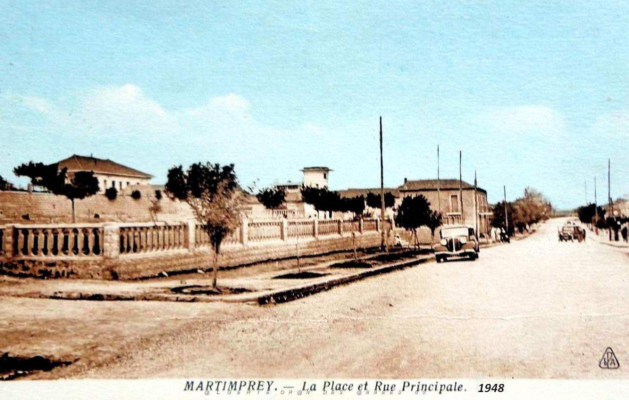 Martimprey - Pres de Frenda - Place et Rue principale - 1948.jpg